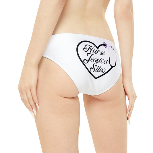 Nurse Jessica Sites Loop Tie Side Bikini Bottom