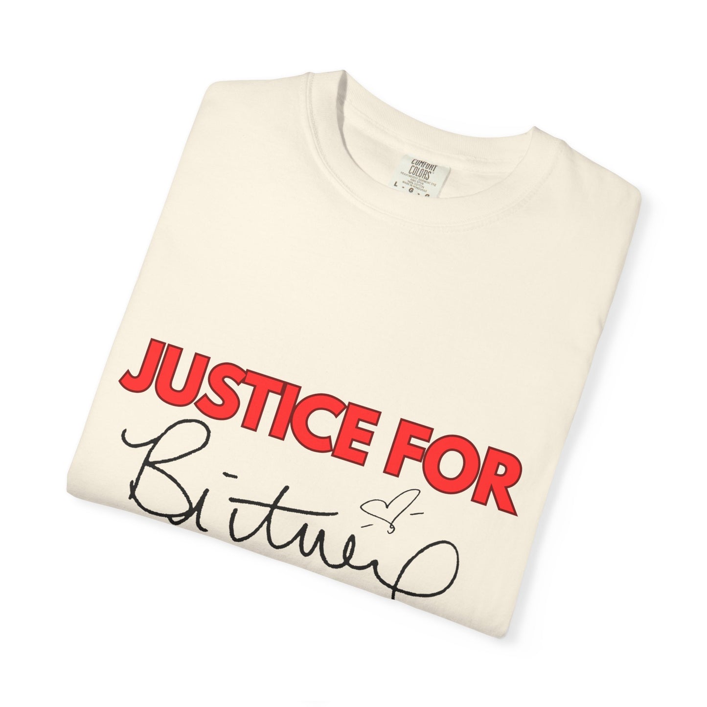 Justice for Britney Unisex Garment-Dyed T-shirt, Casual Tee, Fan Apparel, Music Merchandise, Statement Shirt, Social Movement Wear