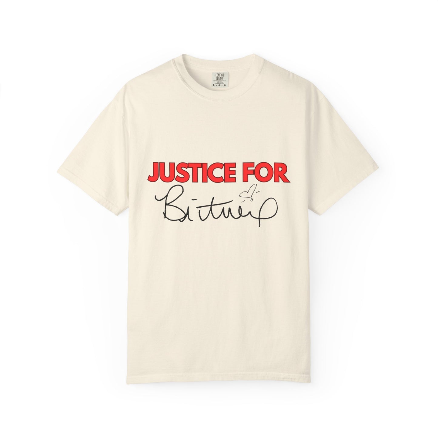 Justice for Britney Unisex Garment-Dyed T-shirt, Casual Tee, Fan Apparel, Music Merchandise, Statement Shirt, Social Movement Wear