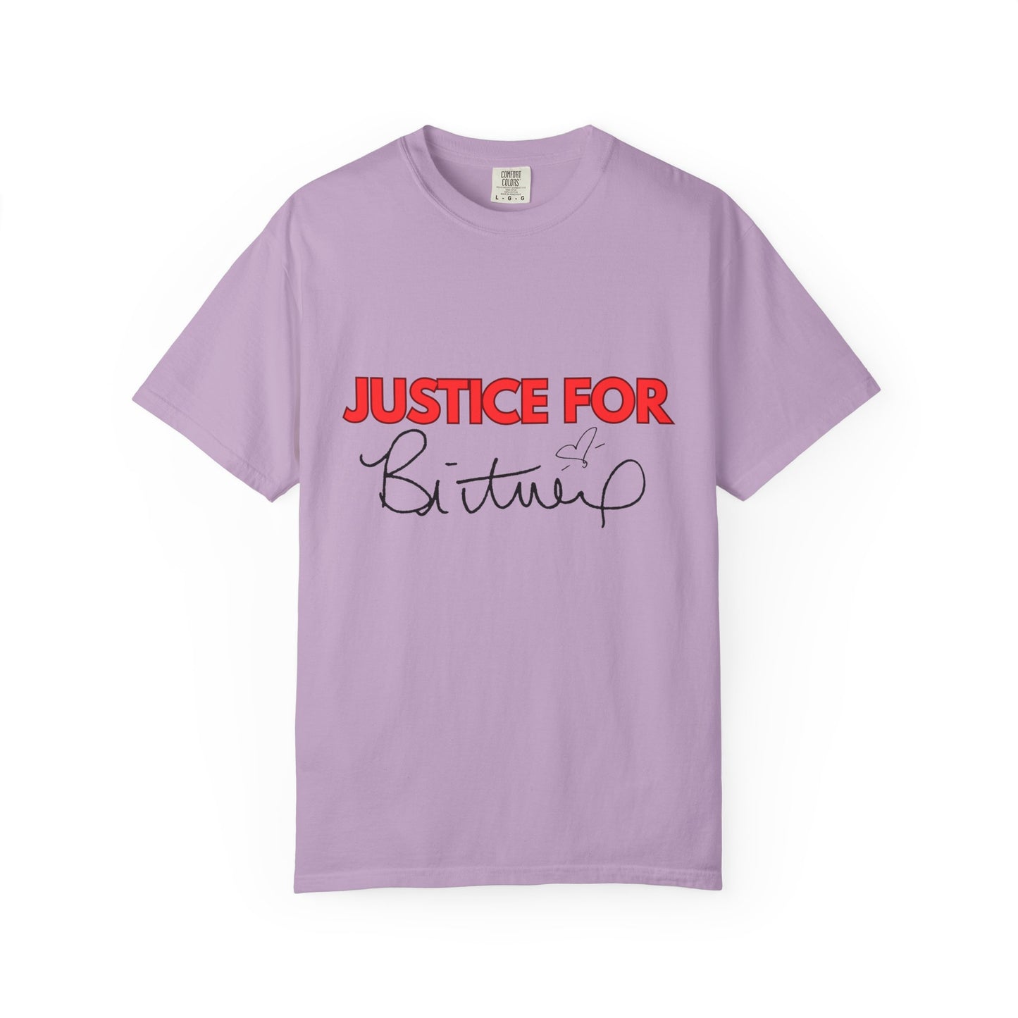 Justice for Britney Unisex Garment-Dyed T-shirt, Casual Tee, Fan Apparel, Music Merchandise, Statement Shirt, Social Movement Wear