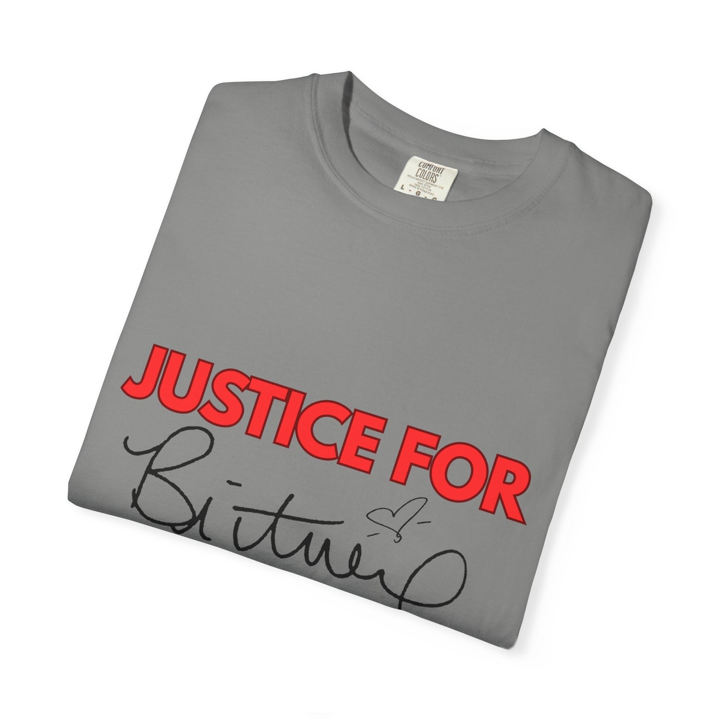 Justice for Britney Unisex Garment-Dyed T-shirt, Casual Tee, Fan Apparel, Music Merchandise, Statement Shirt, Social Movement Wear