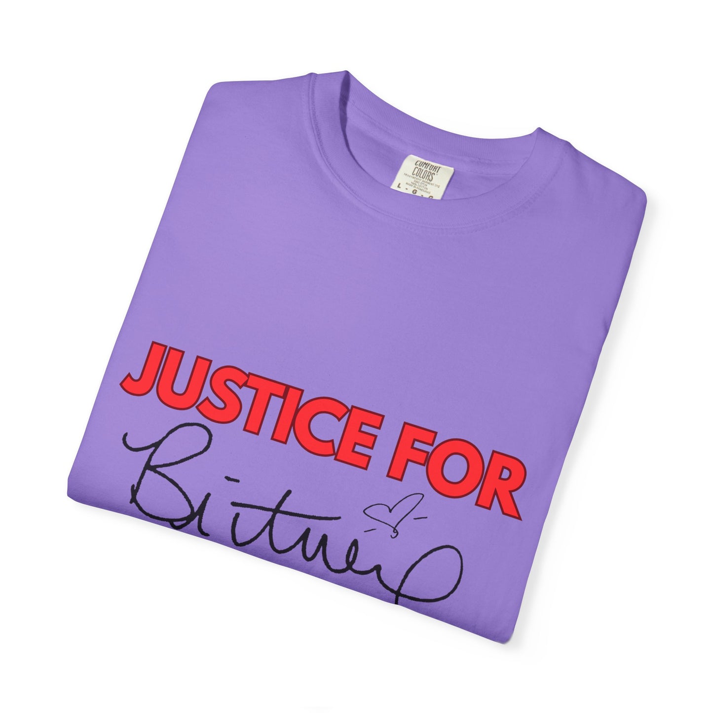 Justice for Britney Unisex Garment-Dyed T-shirt, Casual Tee, Fan Apparel, Music Merchandise, Statement Shirt, Social Movement Wear