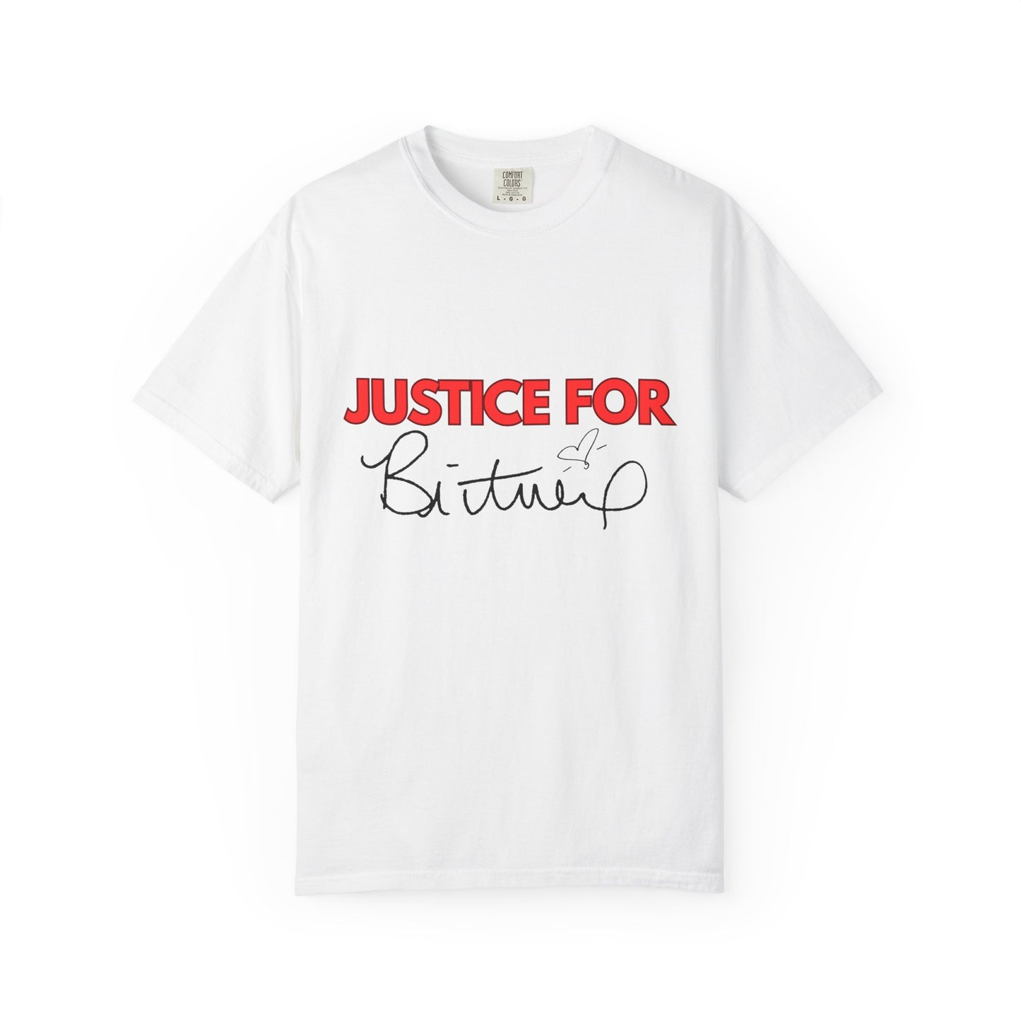 Justice for Britney Unisex Garment-Dyed T-shirt, Casual Tee, Fan Apparel, Music Merchandise, Statement Shirt, Social Movement Wear