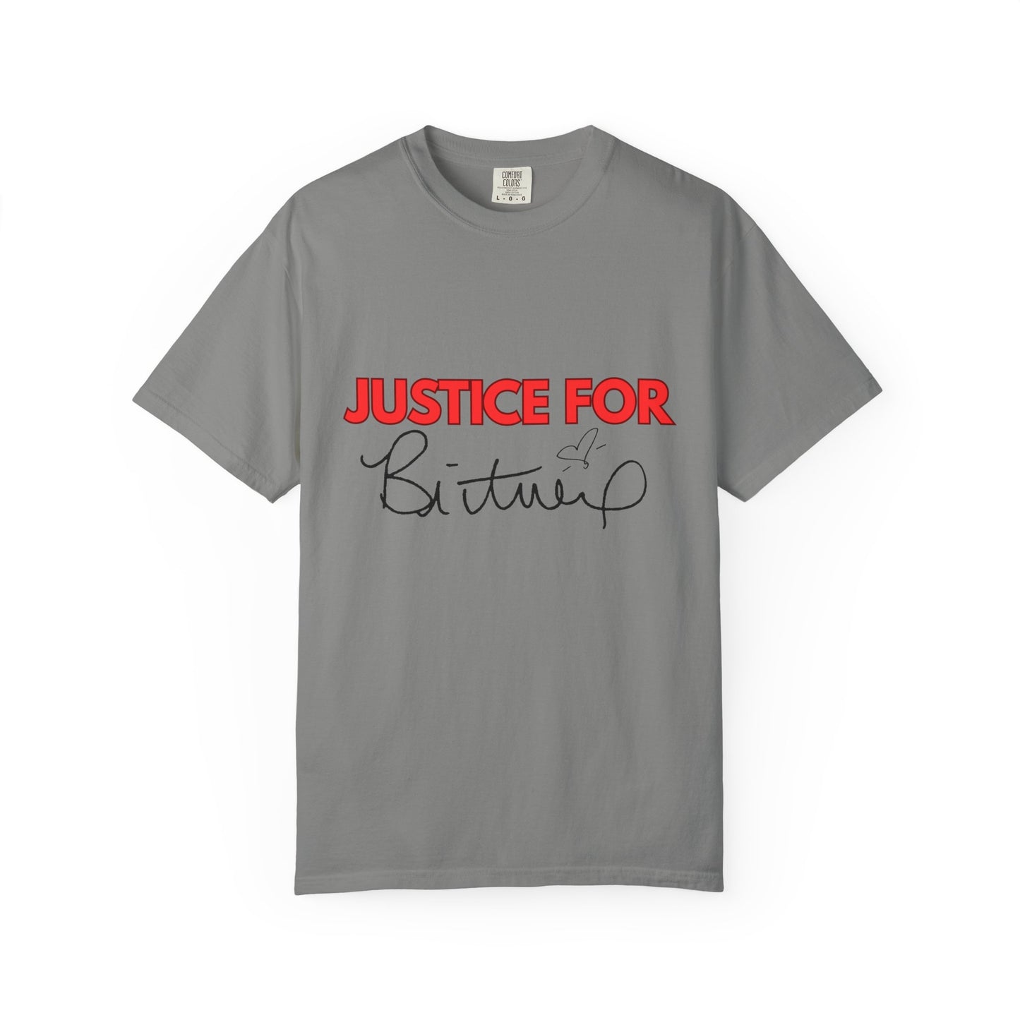Justice for Britney Unisex Garment-Dyed T-shirt, Casual Tee, Fan Apparel, Music Merchandise, Statement Shirt, Social Movement Wear