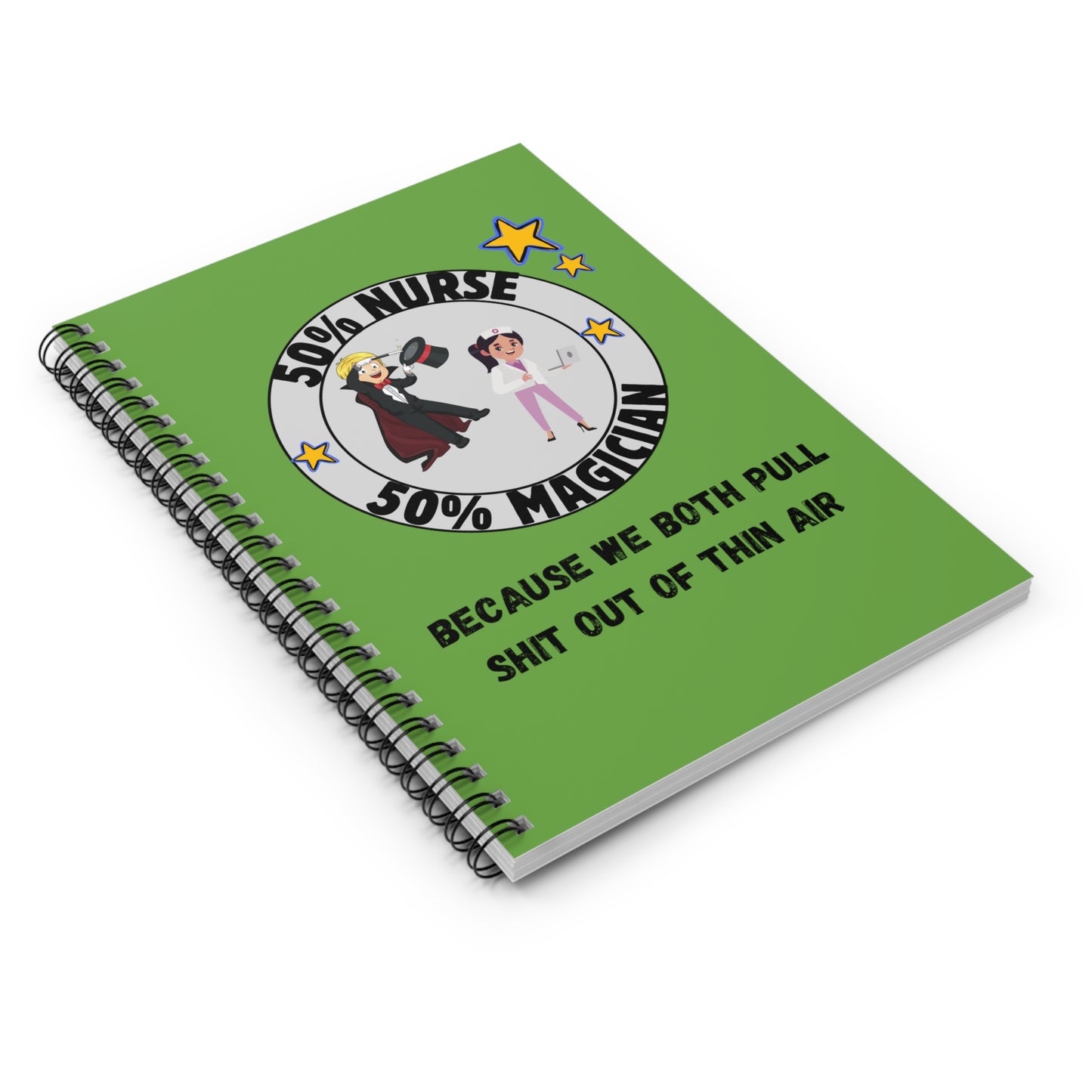 50% Nurse 50% Magician Report Notebook