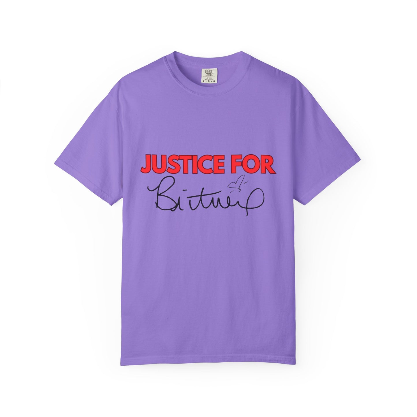 Justice for Britney Unisex Garment-Dyed T-shirt, Casual Tee, Fan Apparel, Music Merchandise, Statement Shirt, Social Movement Wear
