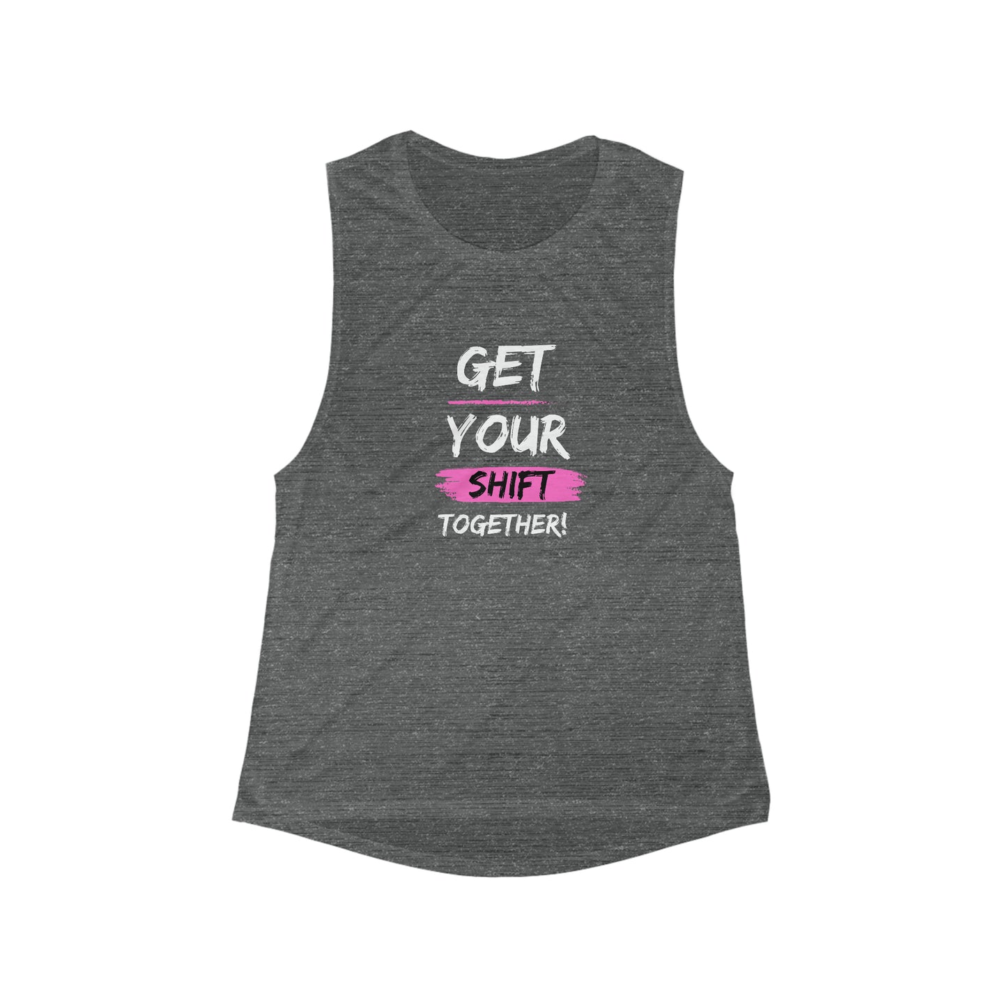 Get Your Shift Together Women's Flowy Scoop Muscle Tank