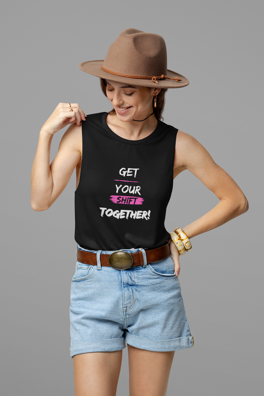 Get Your Shift Together Women's Flowy Scoop Muscle Tank