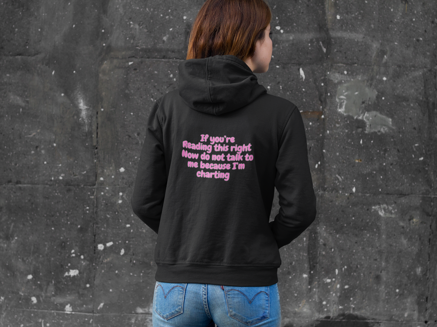 Do Not Talk To Me Because I Am Charting LPN Unisex Zip Hoodie