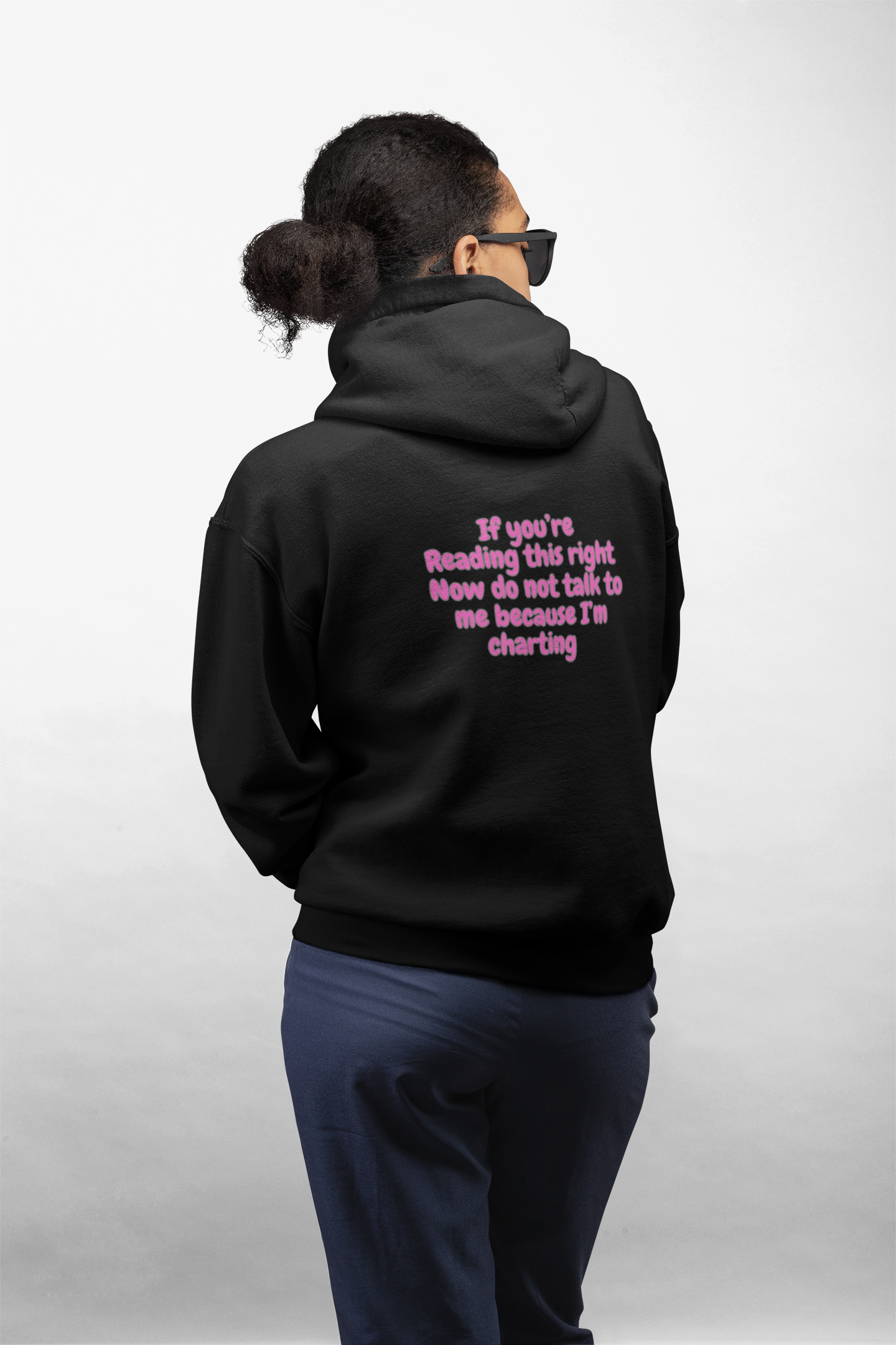 Do Not Talk To Me Because I Am Charting LPN Unisex Zip Hoodie