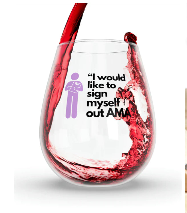 Funny Wine Glasses For Nurses