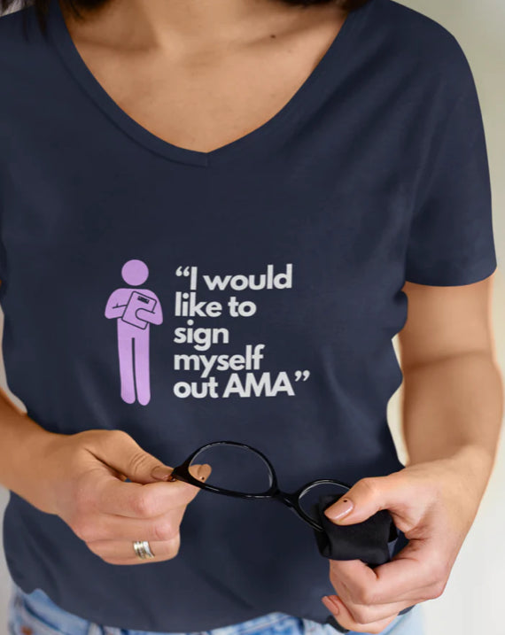 Funny V Neck t shirts For Nurses