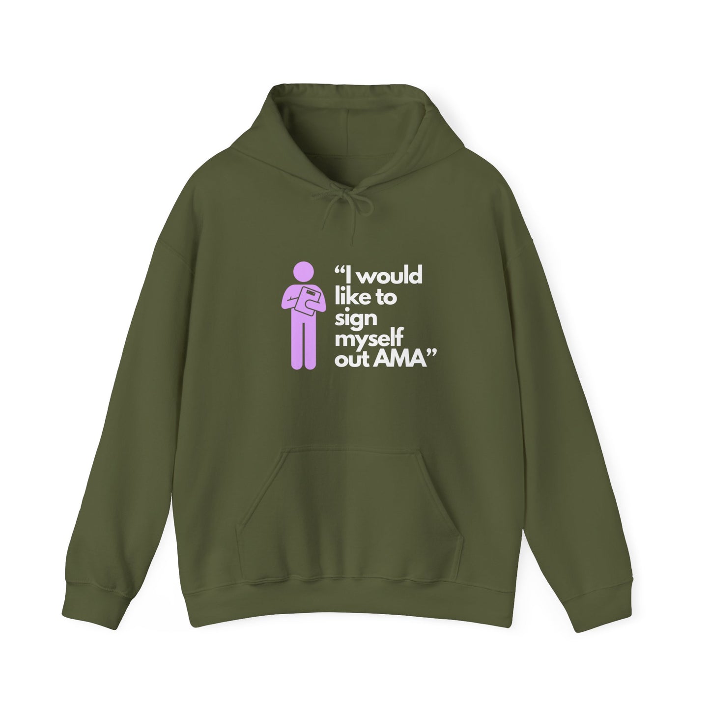 Sign Myself Out AMA Unisex Hooded Sweatshirt