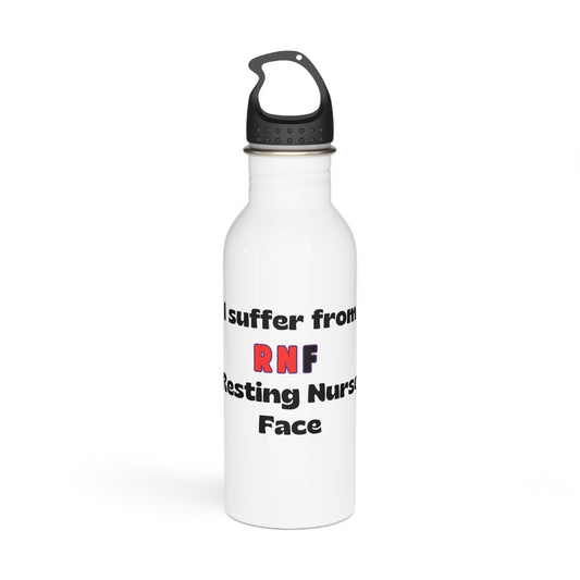 Resting Nurse Face Stainless Steel Water Bottle