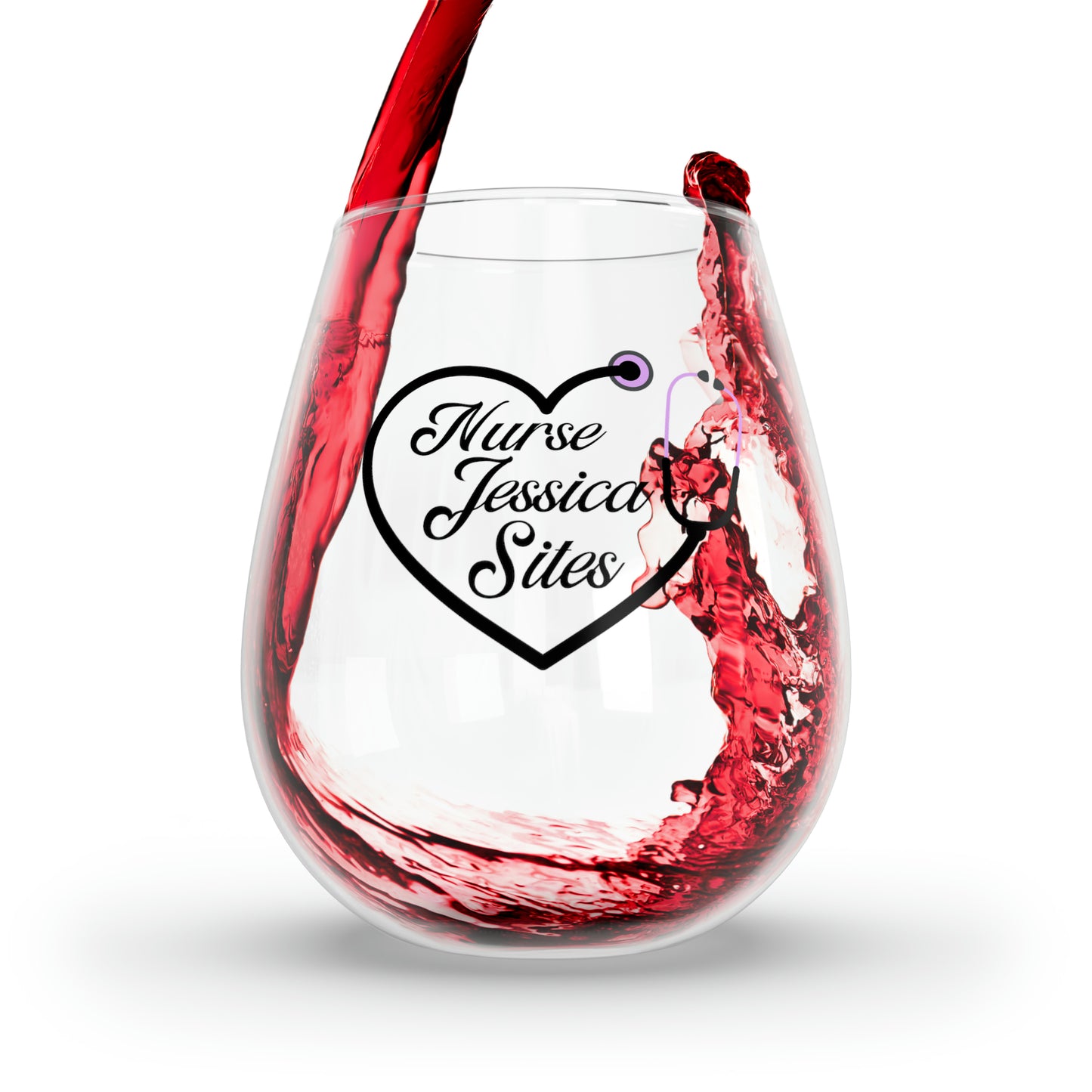 Nurse Jessica Sites Stemless Wine Glass, 11.75oz