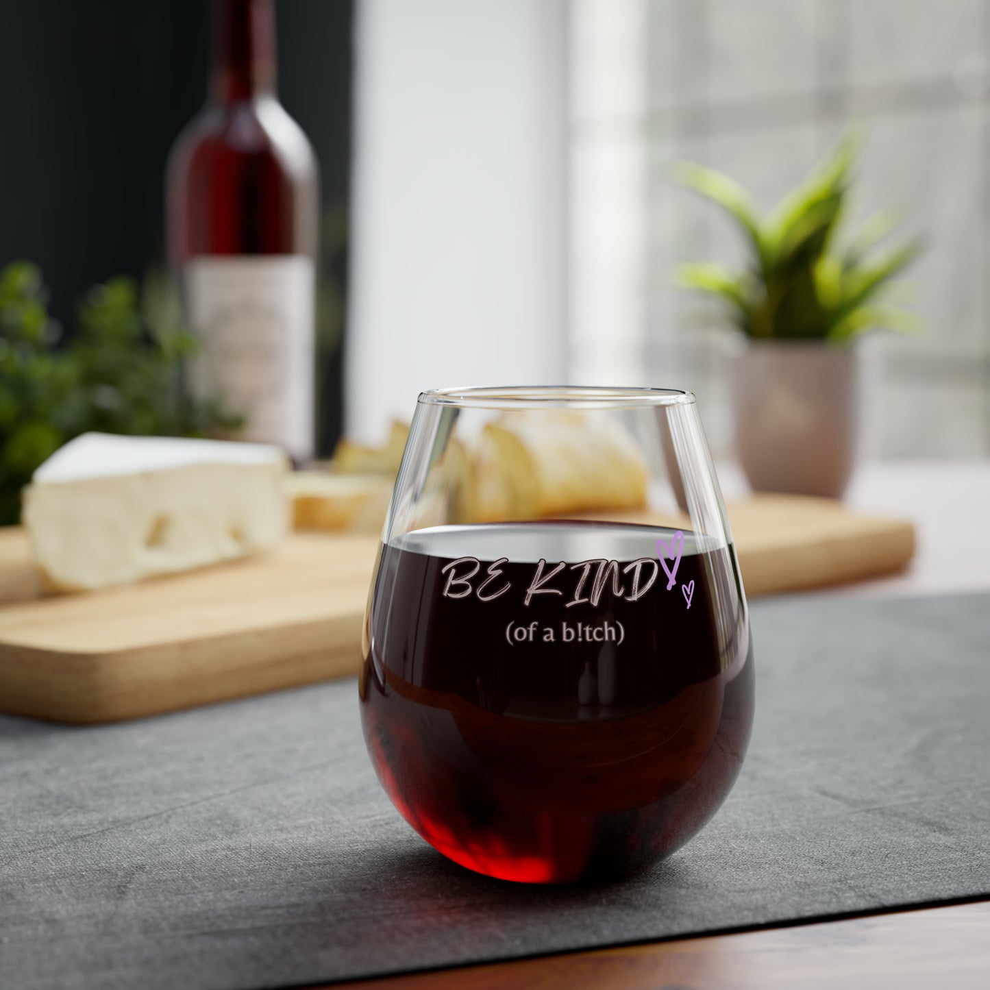 Be Kind Stemless Wine Glass, 11.75oz