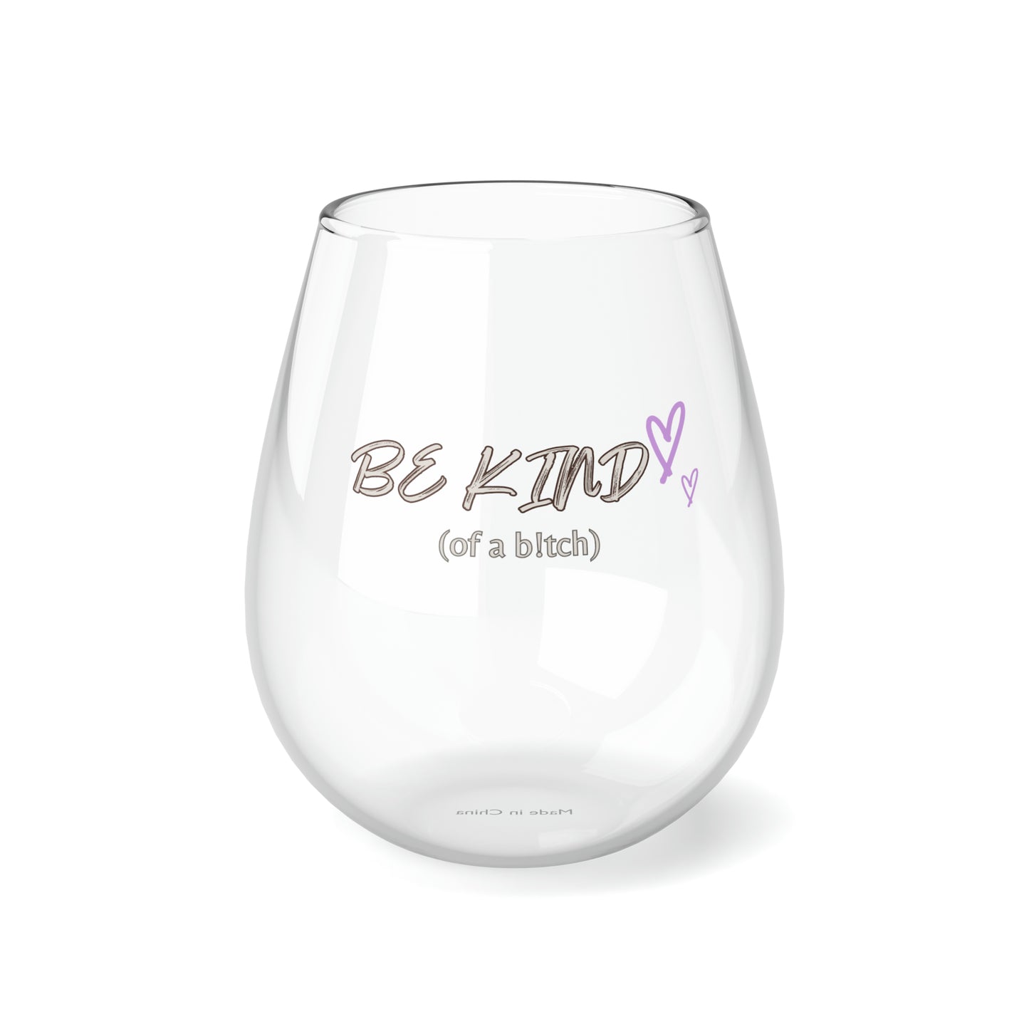 Be Kind Stemless Wine Glass, 11.75oz