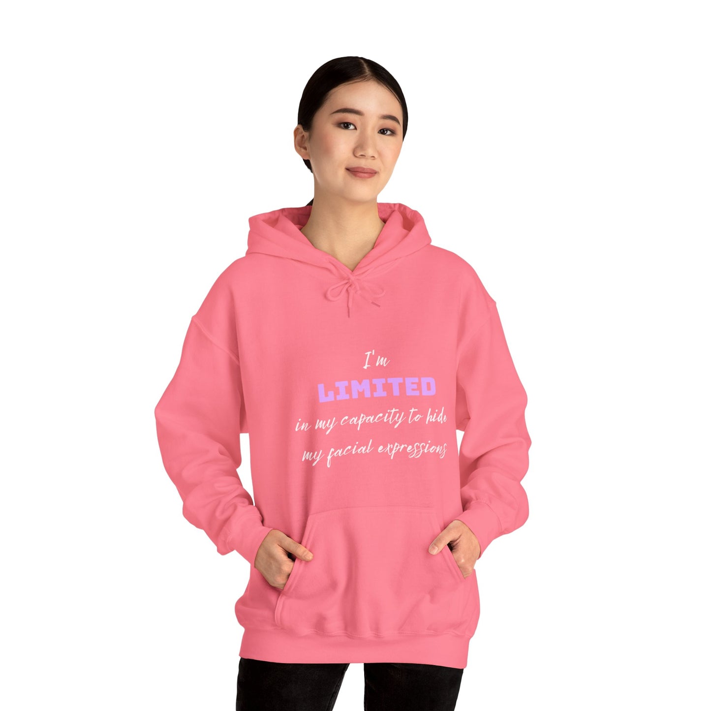 I Can't Hide My Facial Expressions Unisex Heavy Blend™ Hooded Sweatshirt