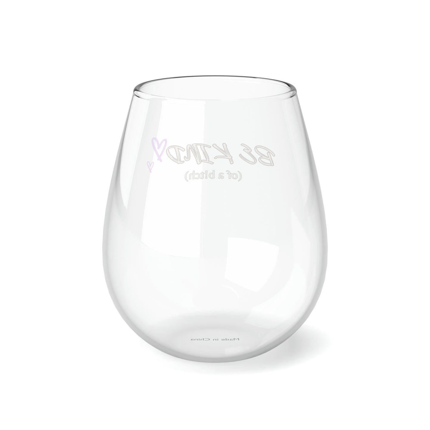 Be Kind Stemless Wine Glass, 11.75oz