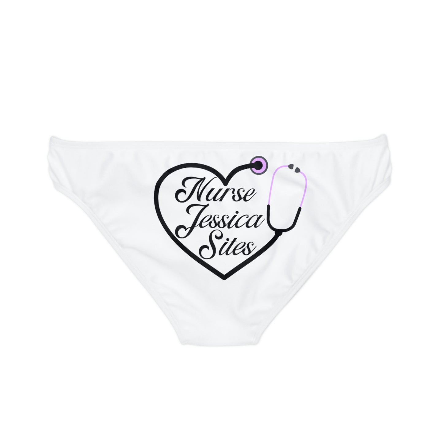 Nurse Jessica Sites Loop Tie Side Bikini Bottom