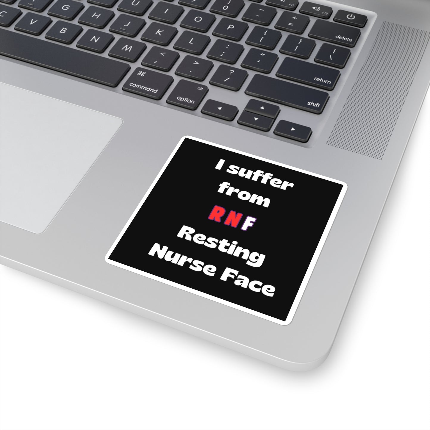 Resting Nurse Face RN Square Stickers