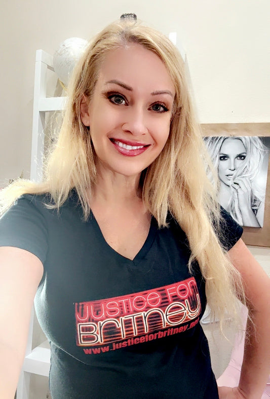 Justice For Britney Official Logo Unisex T Shirt V Neck
