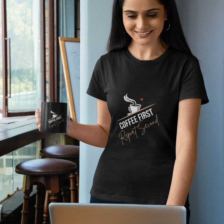 Coffee First Report Second Women's Softstyle Tee