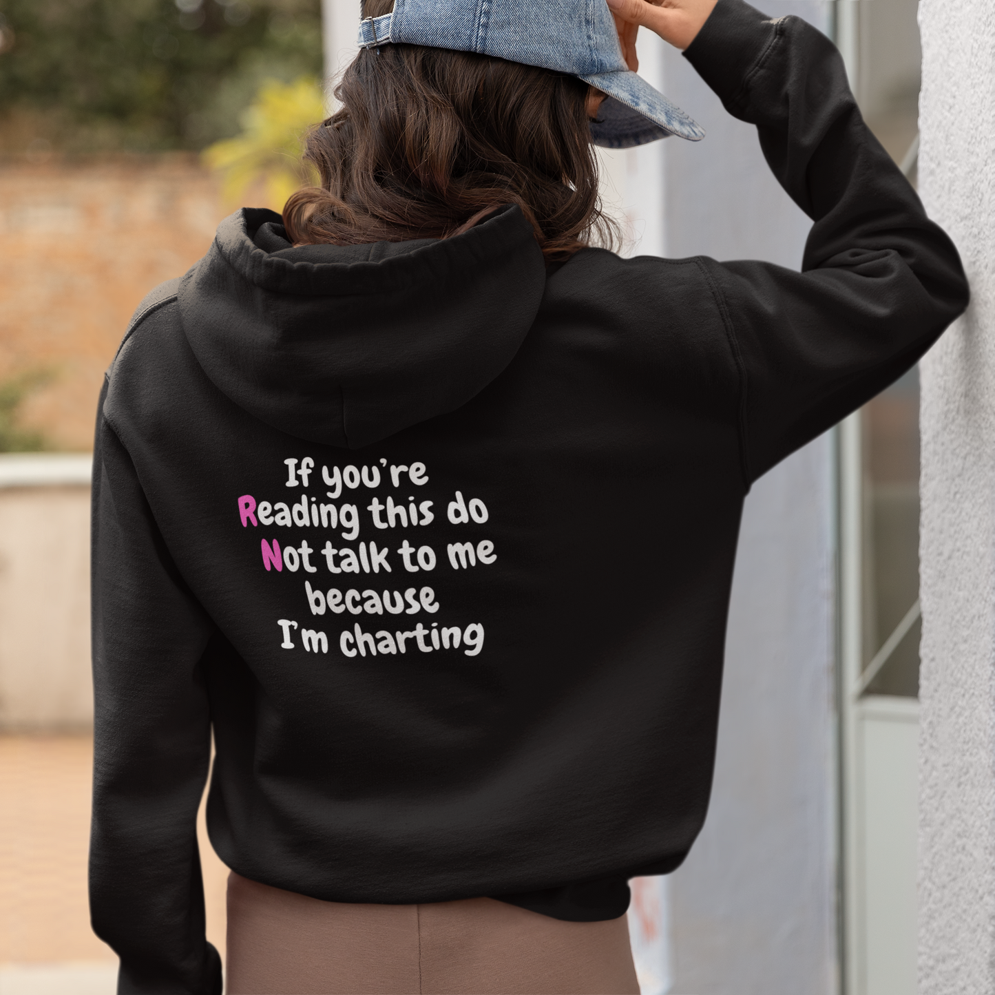 Do Not Talk To Me Because I Am Charting  RN Unisex Zip Hoodie