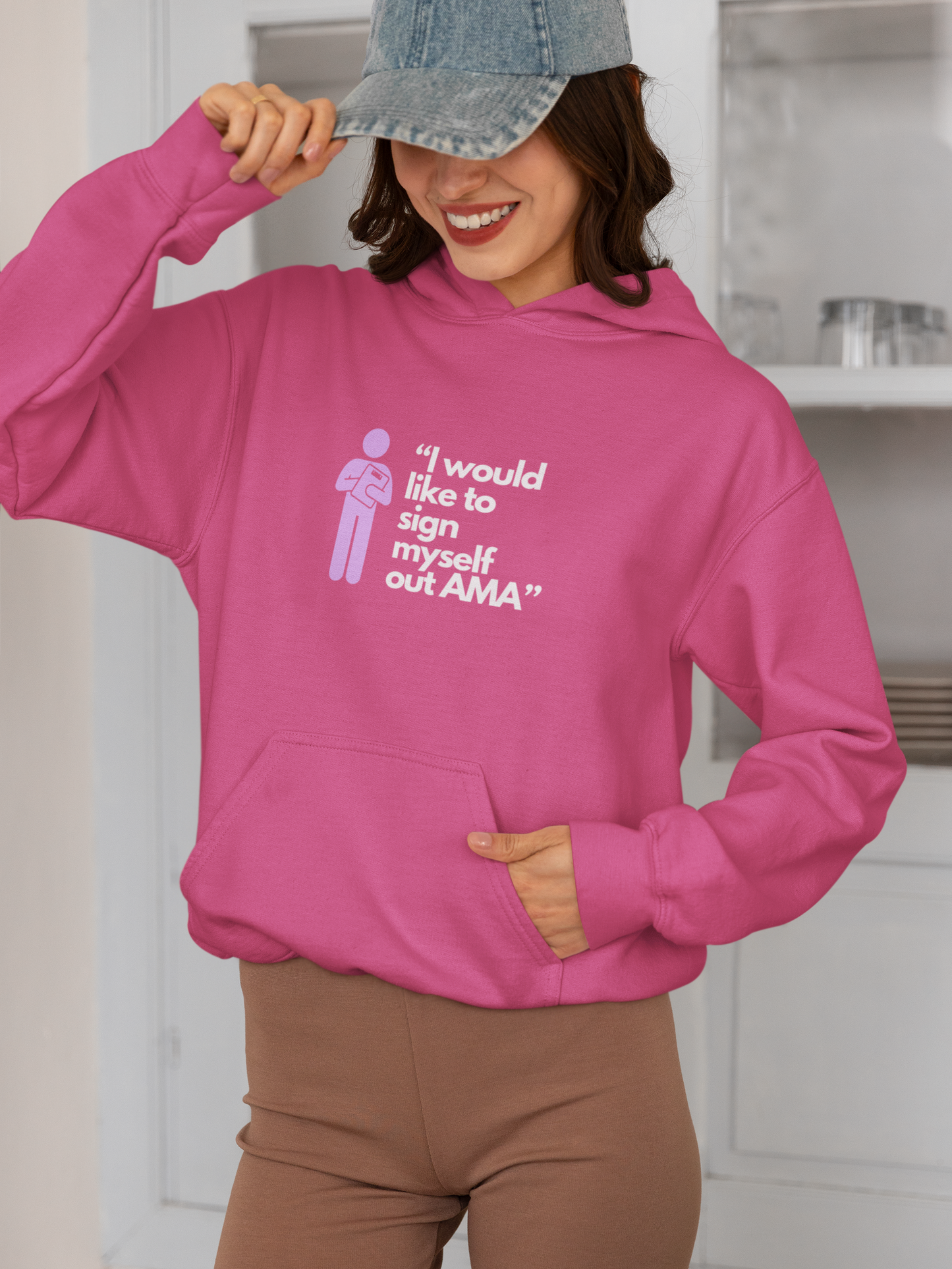 Sign Myself Out AMA Unisex Hooded Sweatshirt