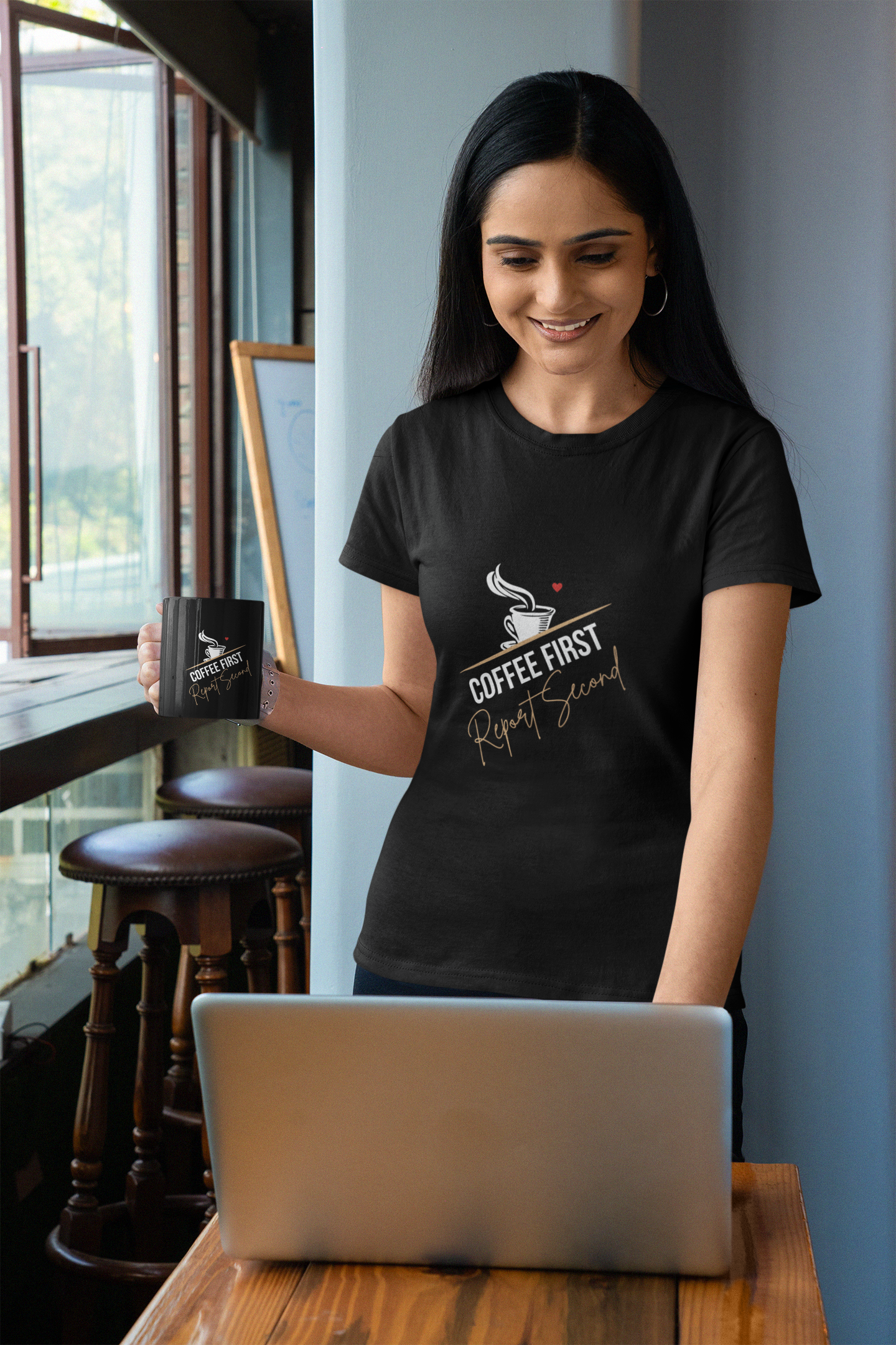 Coffee First Report Second Women's Softstyle Tee