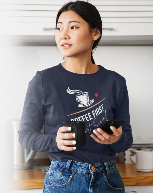 Coffee First Report Second Unisex Long Sleeve Tee